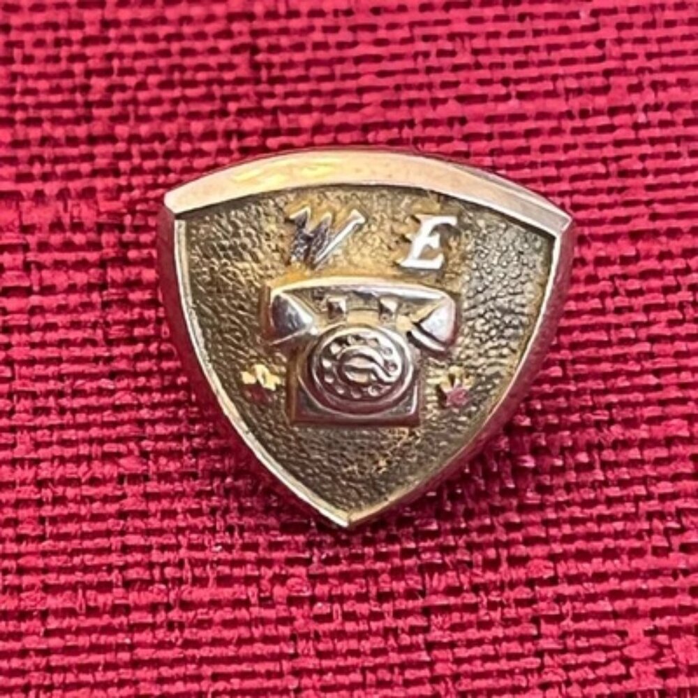 Vintage 10K Western Electric Employee 20 Year Service Pin